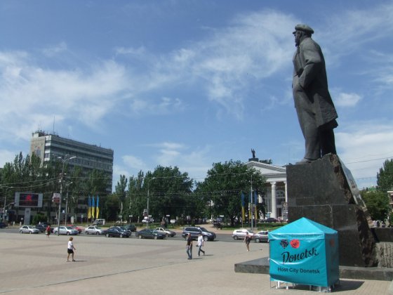 Plac Lenina w Doniecku.