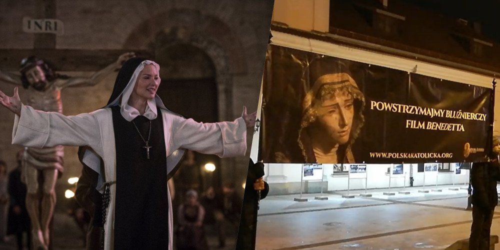 Trzy dni od premiery "Benedetty" - Krucjata Młodych protestuje, Aurora Films: Szczęśliwie Polska nie jest katolicka