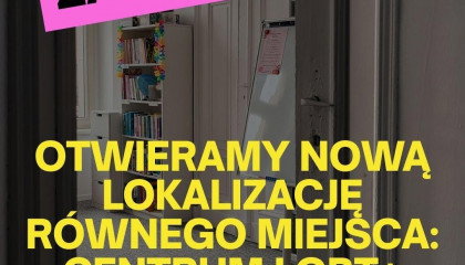 Wrocław: Centrum LGBT+ Równe Miejsce otwiera nową siedzibę
